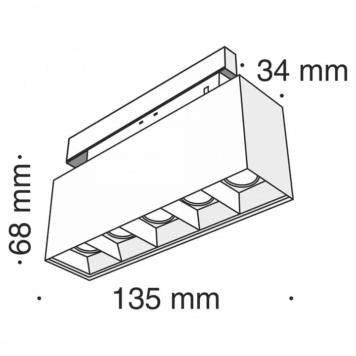 Накладной светильник Maytoni Technical Points TR014-2-10W3K-B