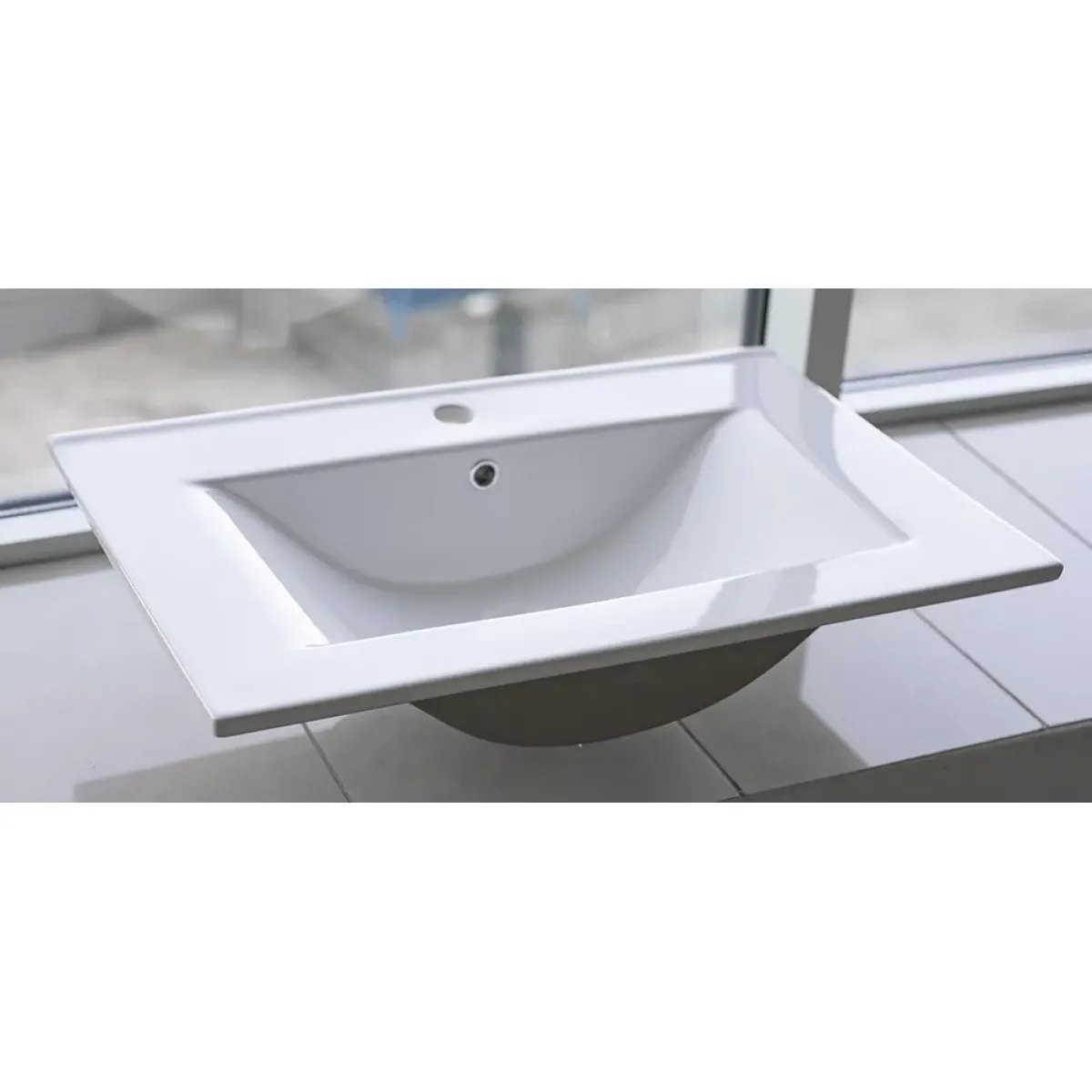 Раковина CeramaLux JY-807-70 71,5x46 см, накладная, белый