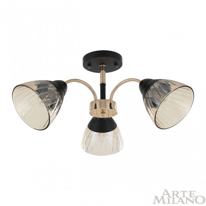Люстра на штанге Arte Milano Napoli-320119 320119/3 FG+BK