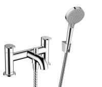 Смеситель на край ванны hansgrohe Vernis Blend 71461000 на 2 отверстия и ручной душ