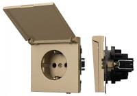 Розетка влагозащищенная с заземлением с крышкой, без рамки Arlight SCT-TENDO 054600