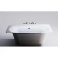Ванна из литьевого мрамора Astra-Form Прима Solid Surface 01010079 185x90 см, отдельностоящая, белый матовый