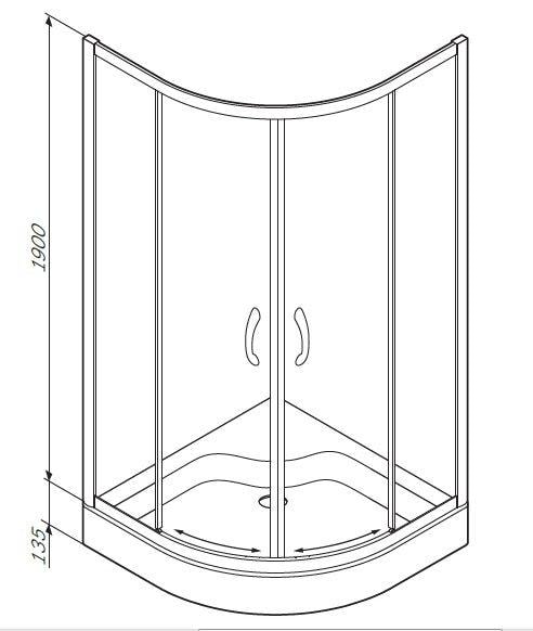 Душевой уголок AM.PM Sense W75G-225-080WF