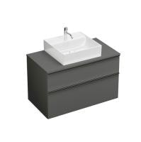 Тумба с раковиной Burgbad Eqio 100 SGUP100F2010GO252C0001*1 серая глянцевая