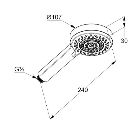 Душевая лейка Kludi Dive 6883005-00