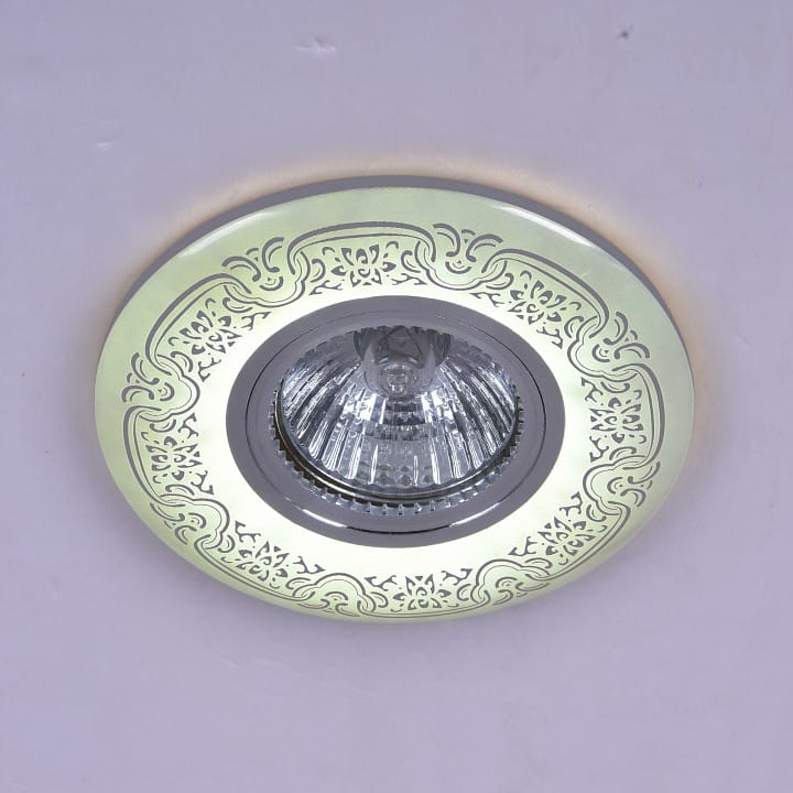 Встраиваемый светильник Reluce  09502-9.0-001MN MR16+LED3W WH/CR