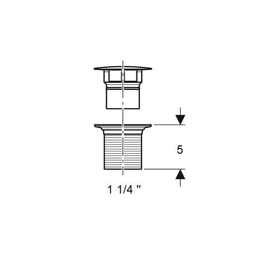 Донный клапан Geberit 152.050.21.1