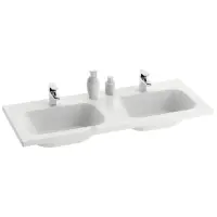 Умывальник двойной 120 см Ravak Chrome 1200 со скрытым переливом XJG01212000