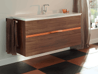 Тумба с раковиной Burgbad Orell 123 SETJ123F3170G0136C0001*1 фрасс капучино
