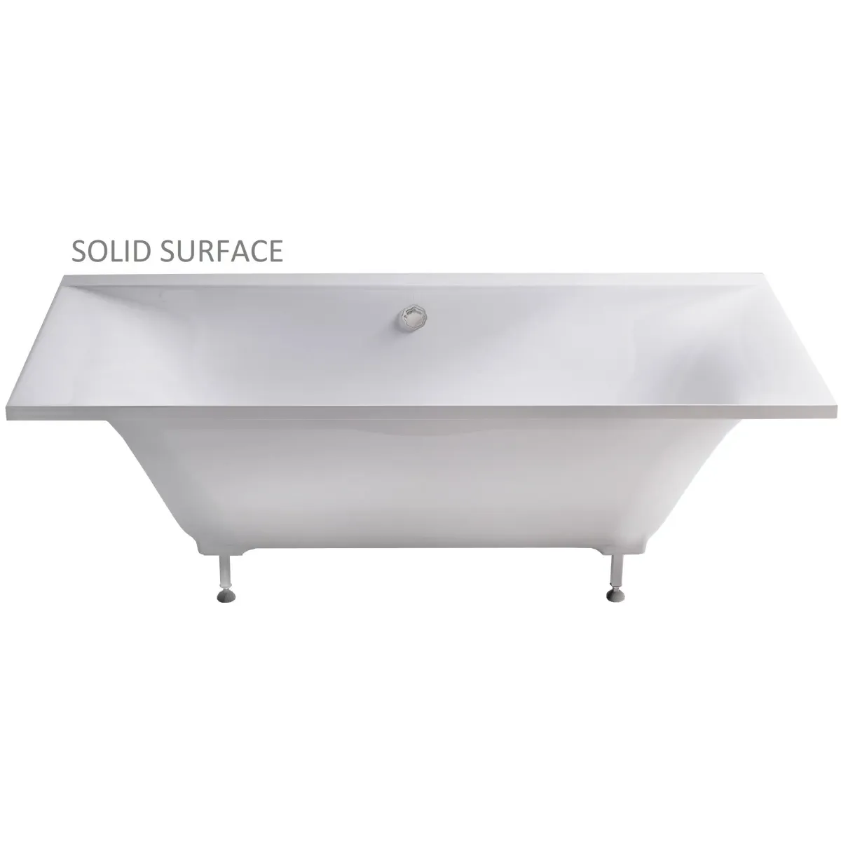 Ванна из литьевого мрамора Astra-Form Геркулес Solid Surface 01010072 190x90 см, белый матовый