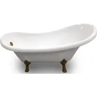 Акриловая ванна Gemy G9030 D 175x82 см, отдельностоящая, белый