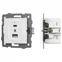 Механизм розетки 2хUSB type A и C Arlight SCT 049839