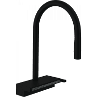 Смеситель для кухни hansgrohe Aquno Select M81 170 3jet sBox 73831670 с вытяжным душем матовый черный