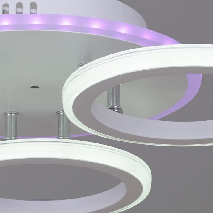 Потолочная люстра Reluce 06319 06319-3.3-03 WH+CR (RGB)