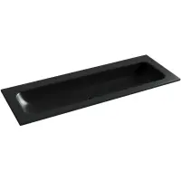 Раковина Ceramica Nova Grace CN7016MBwx 121x45,7 см, накладная, черный матовый