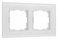 Рамка на 2 поста Werkel Senso (белый стекло soft-touch) W0023101