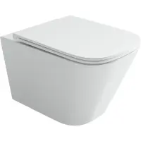 Унитаз подвесной Ceramica Nova Union CN4009T безободковый, торнадо, с сиденьем микролифт, белый