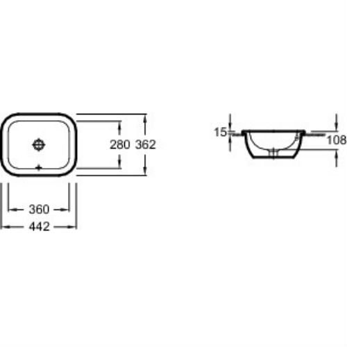 Раковина Jacob Delafon VOX EYD102-00