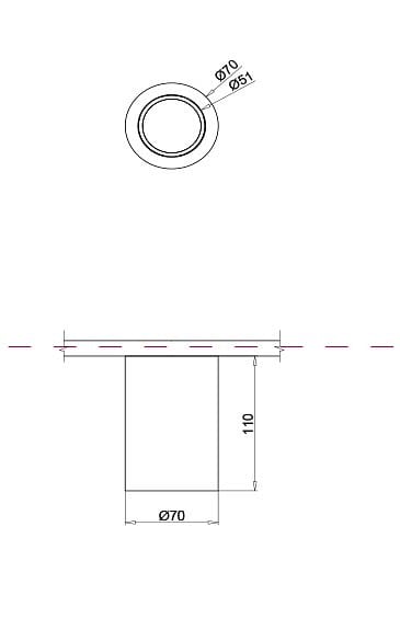 Накладной светильник Maytoni Technical Коник гипс C003CW-01W