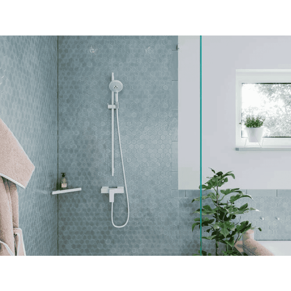 Душевая стойка hansgrohe Unica S Puro 28631700 со шлангом и держателем