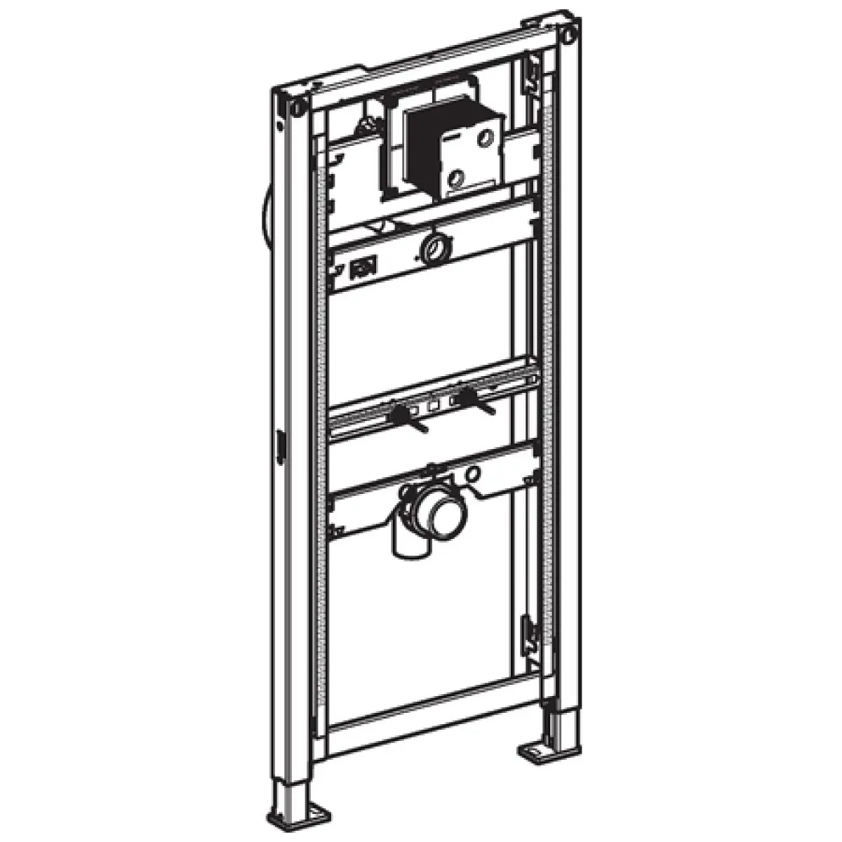 Монтажный элемент для писсуара, универсальный, H112-130 Geberit Duofix 111.616.00.1