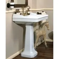 Раковина 76x59,5 см с одним отверстием под смеситель Azzurra Giunone GIU200/ALZAbi*1
