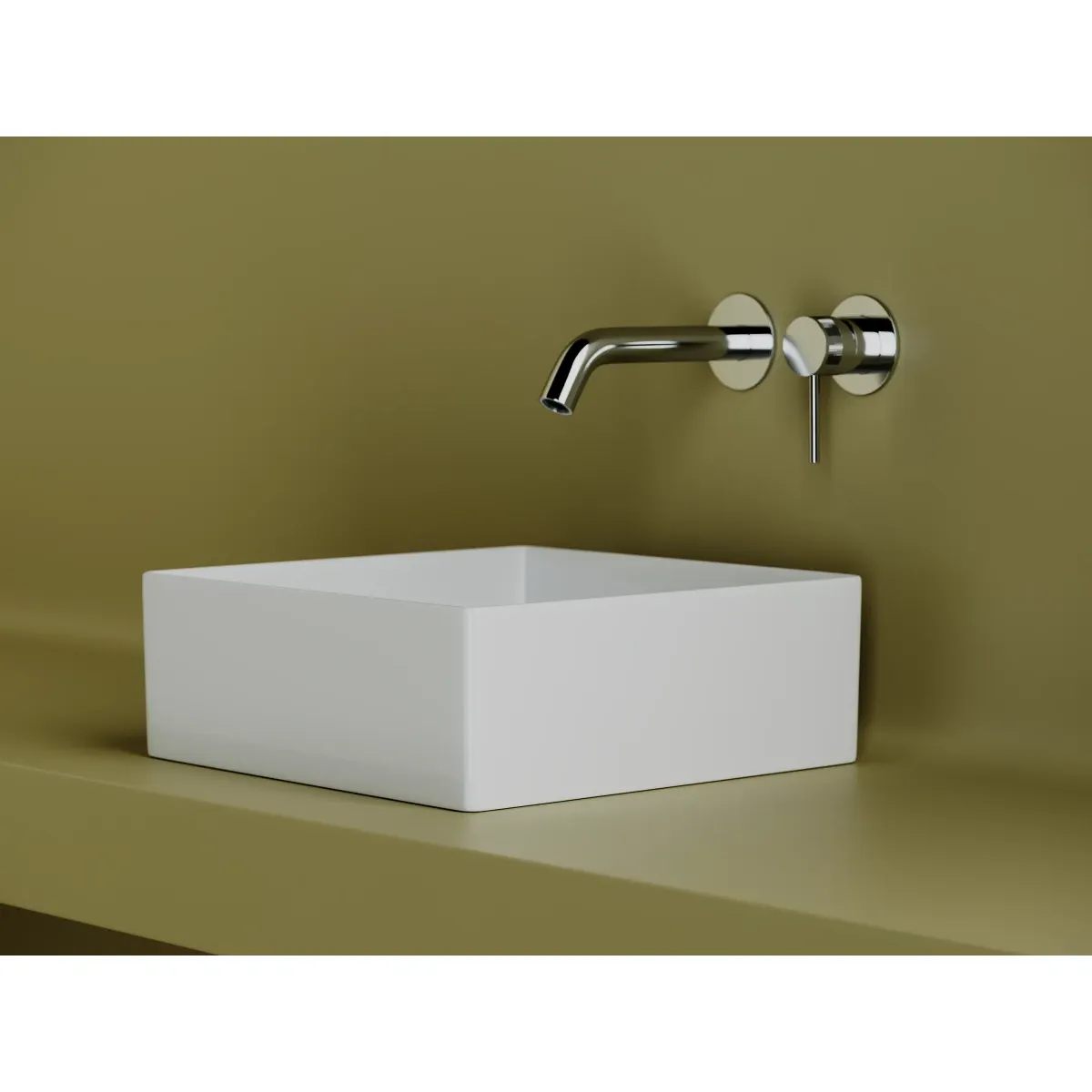 Раковина-чаша Ceramica Nova Element CN6068 36,1x36,1 см, накладная, белый