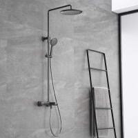 Душевая стойка Vincea Desire VSFS-1D1TGM вороненая сталь