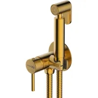 Гигиенический душ WasserKRAFT A70838 со смесителем, золотой матовый