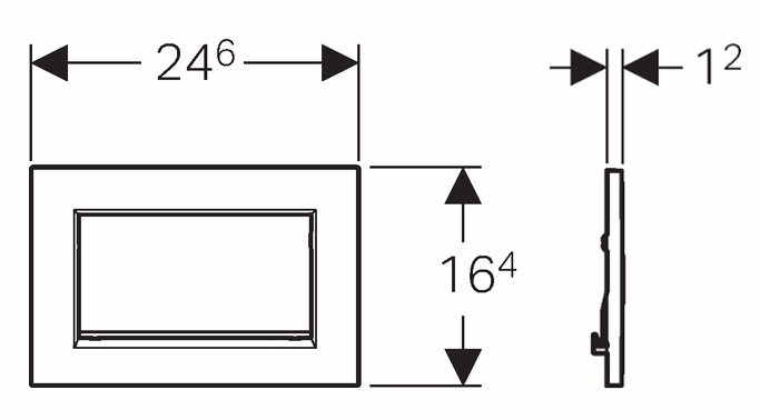 Клавиша смыва Geberit Sigma 30 115.893.KY.1