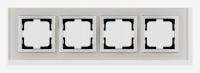 Рамка на 4 поста Mono Electric Style Glass 107-710000-163