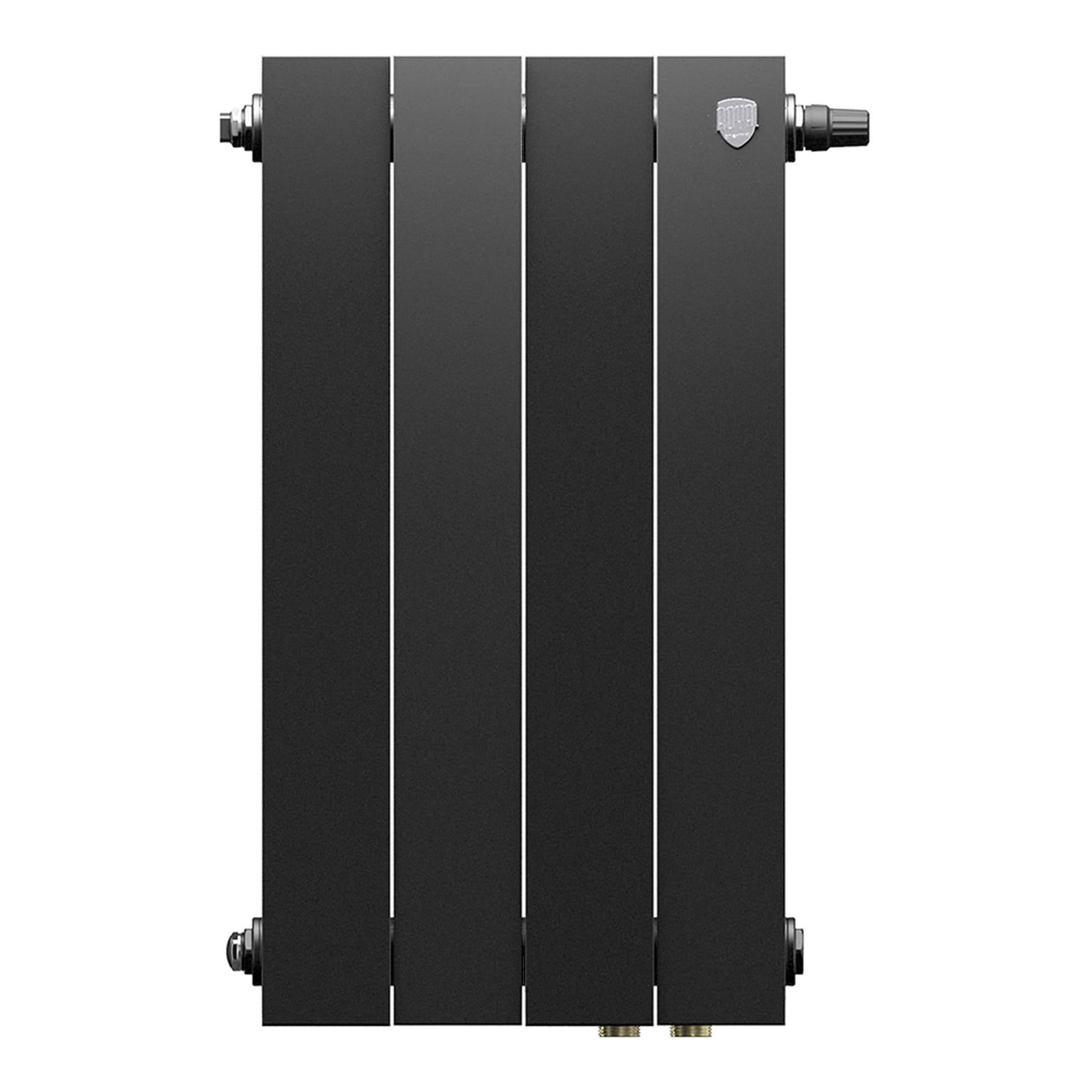Радиатор биметаллический Royal Thermo PianoForte 500 Чёрный VR80 - 4 секц.