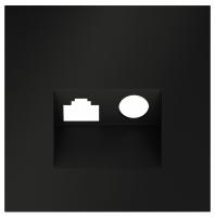 Накладка для ТВ-розетки и RJ-11 или RJ-45 Voltum S70 VLS002708