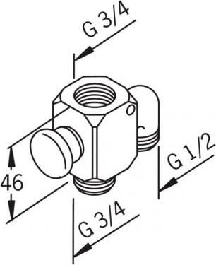 Дивертер Oras 200100