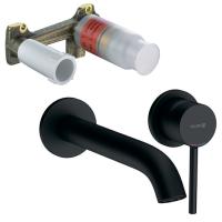 Смеситель для раковины Kludi Bozz 382453976S черный матовый