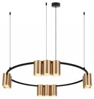 Подвесная люстра Denkirs Orbit DK4065-BK+SG