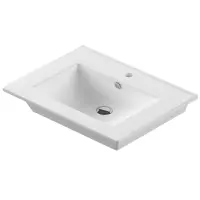 Раковина 75 см Sanita Luxe Quadro WB.FN/Quadro/75-C/WHT.G/S1