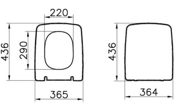 Крышка-сиденье Vitra Metropole 122-083-009