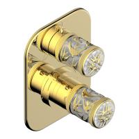 Смеситель для душа THG Hirondelles gold stamped A4L.F01.5500BE золото