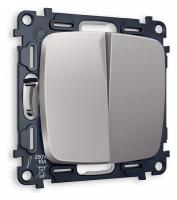 Выключатель двухклавишный без рамки Ambrella Volt Quant MO503010