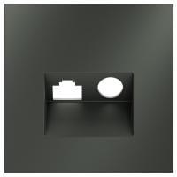 Накладка для ТВ-розетки и RJ-11 или RJ-45 Voltum S70 VLS002706
