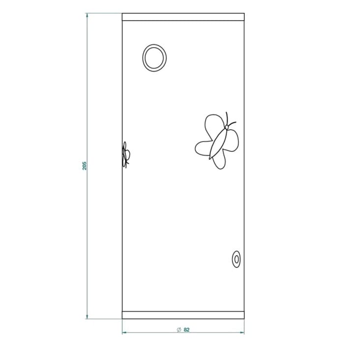 Контейнер THG Capucine vert dcor Platine A7E.A02.4617 белый