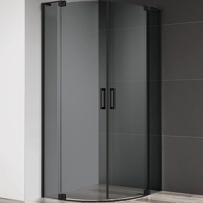 Душевой уголок Cezares Slider 100x100 SLIDER-R-2-90/100-GRIGIO-NERO
