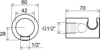 Держатель для душа Ravak X07P206