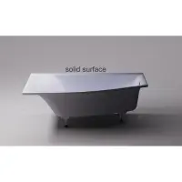 Ванна из литьевого мрамора Astra-Form Скат Solid Surface 01010082 170x75 см L, угловая, белый матовый