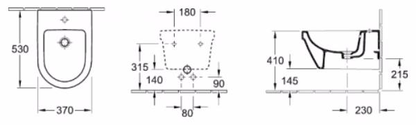 Биде подвесное Villeroy&Boch Omnia Architectura 54840001