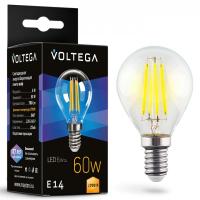 Лампа светодиодная Voltega шар (Globe) 6Вт E14 6Вт 2700K 7212