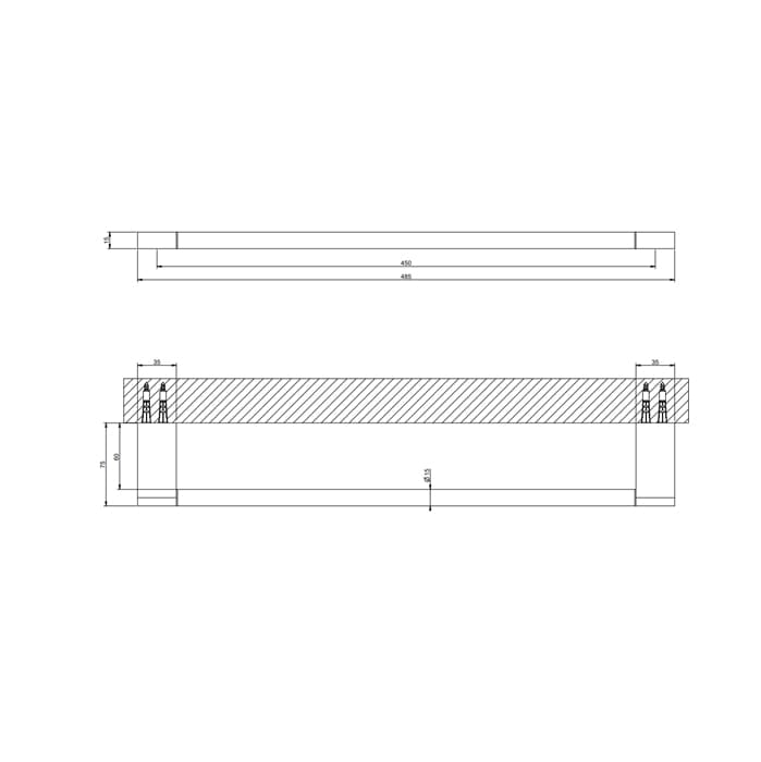 Полотенцедержатель Gessi Origini 45 см 66502#031