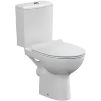 Унитаз-компакт Cersanit Nature A65410 безободковый, с сиденьем микролифт, белый