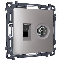 ТВ-розетка и розетка Ethernet RJ-45 без рамки Ambrella Volt ALFA MA512510